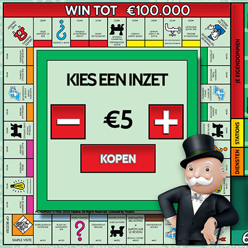 Nationale Loterij Monopoly Wohoo Game